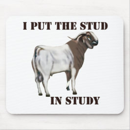 Cute och Funny Goat Mousepad Musmatta