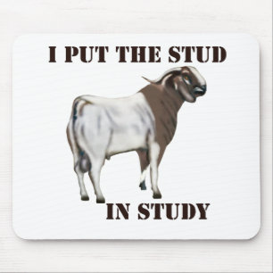 Cute och Funny Goat Mousepad Musmatta