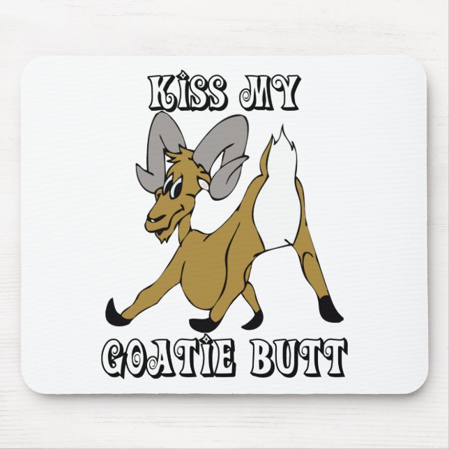 Cute och Funny Goat Mousepad Musmatta (Framsidan)