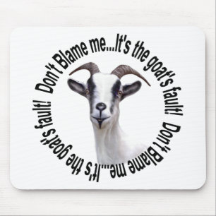 Cute och Funny Goat Mousepad Musmatta