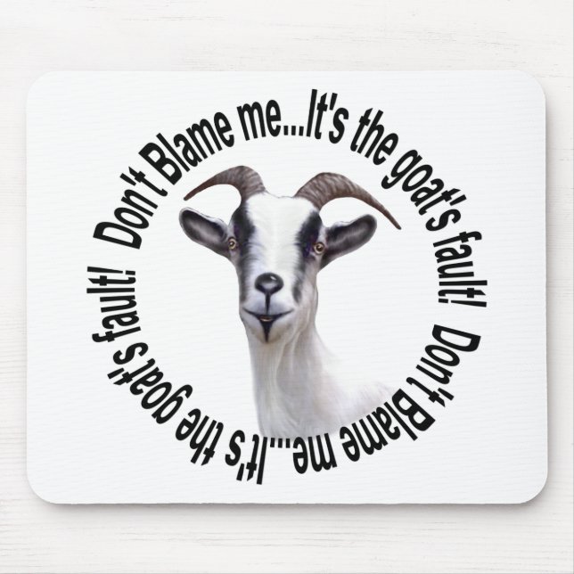 Cute och Funny Goat Mousepad Musmatta (Framsidan)