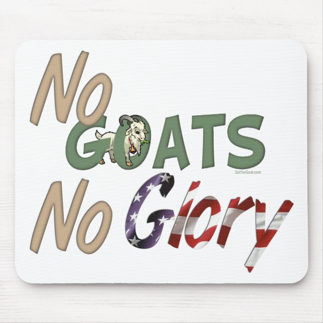 Cute och Funny Goat Mousepad Musmatta (Framsidan)
