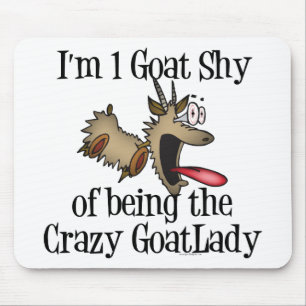 Cute och Funny Goat Mousepad Musmatta