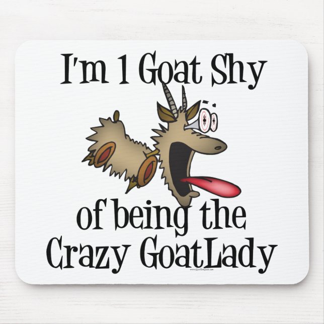 Cute och Funny Goat Mousepad Musmatta (Framsidan)