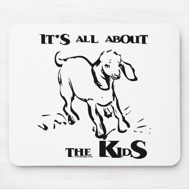Cute och Funny Goat Mousepad Musmatta (Framsidan)