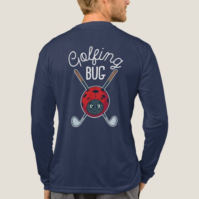 Cute och Funny Golfing Kryp Anpassningsbar Modern T Shirt (Baksida)