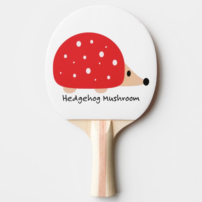 Cute och Funny Hedgehog Mushroom Pingisracket (Framsidan)