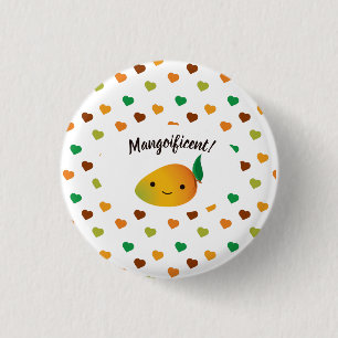 Cute och Funny Mangoificent Mango Knapp
