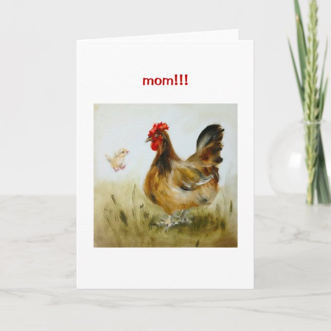 Cute och Funny Mors dag-kort Kort (Framsida)