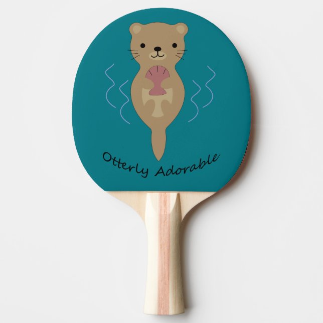 Cute och Funny Otterly Otter Pingisracket (Framsidan)