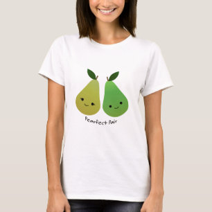 Cute och Funny Pearfect Pair Pears T Shirt