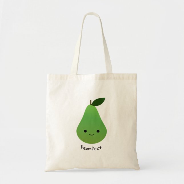 Cute och Funny Pearfect Pear Tygkasse (Framsidan)