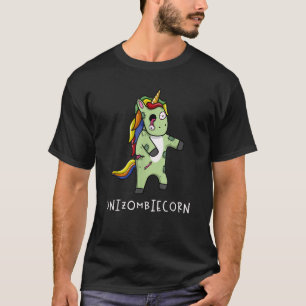 Cute och Funny Rainbow Unicorn Zombie Halloween T Shirt