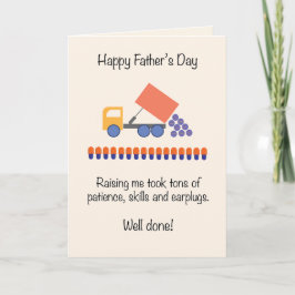 Cute och Funny Truckload Fars dag Helgkort