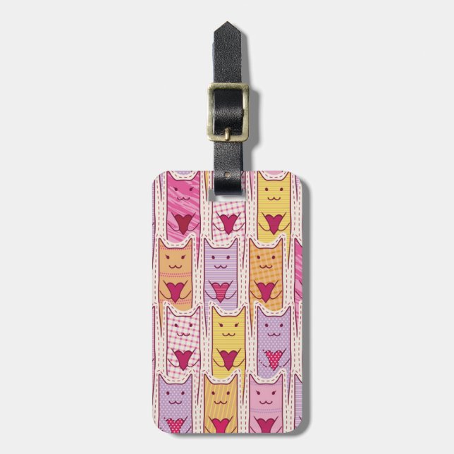 Cute och katter med lyft bagagebricka (Vertikal Framsida)