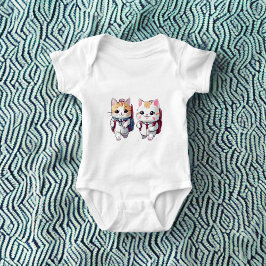 Cute och katter som går i skolan t shirt