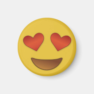 Cute och lilla hjärta för ögon emoji magnet