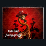 Cute och lustig tecknad giraffe kalender<br><div class="desc">Cute och lustig tecknad giraffe</div>