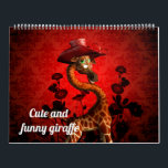 Cute och lustig tecknad giraffe kalender<br><div class="desc">Cute och lustig tecknad giraffe</div>