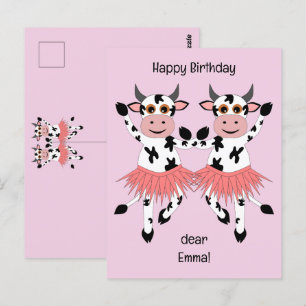 Cute och lustiga danskor vykort