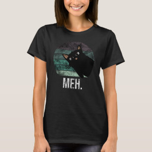 Cute och lustiga svarta kattmeh T-Shirt