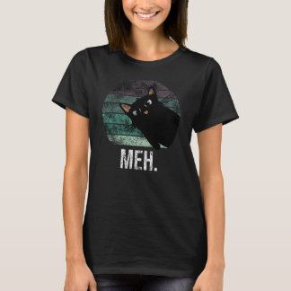 Cute och lustiga svarta kattmeh T-Shirt