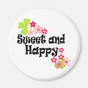 Cute och lycklig magnet