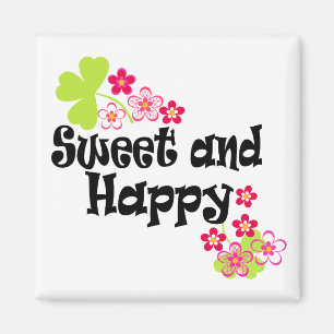 Cute och lycklig magnet