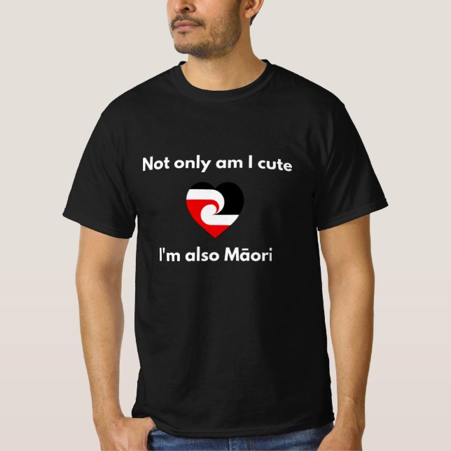 Cute och Maori T Shirt (Framsida)