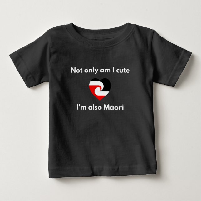 Cute och Maori T Shirt (Framsida)