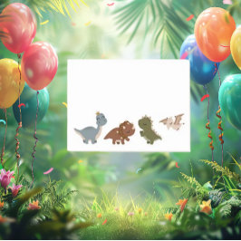 Cute och Modern Boho Dinosaurs Post-it Block