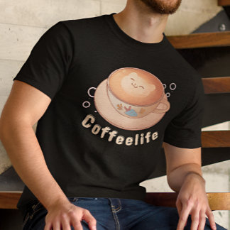 Cute och Modern kaffe älskare T Shirt
