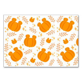 Cute- och mysiga pumpplåster bordsnummer