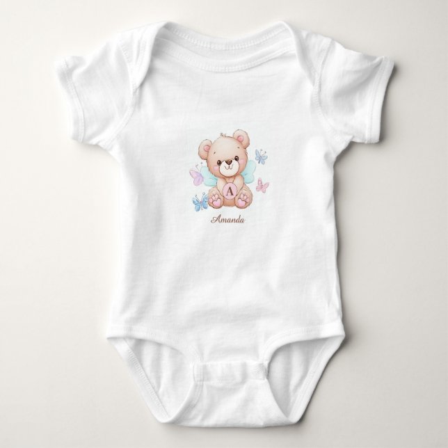 Cute och Personlig Baby Bodykostym T Shirt (Framsida)