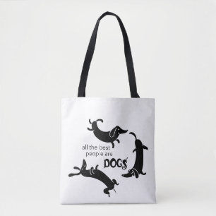 Cute och Rolig hund Älskare Tygkasse
