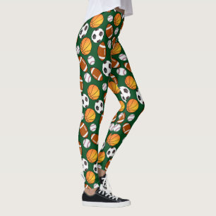 Cute och Roligt Ett annat idrottsämne Mönster Spor Leggings