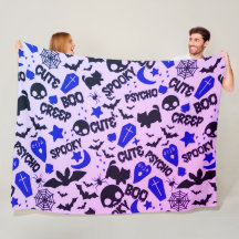 Cute och Roligt Lila, Blue och Black Halloween