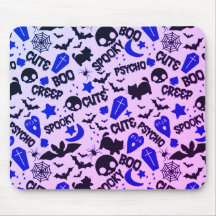Cute och Roligt Lila, Blue och Black Halloween