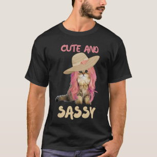 Cute och Sassy Kattunge med hög premie  T Shirt
