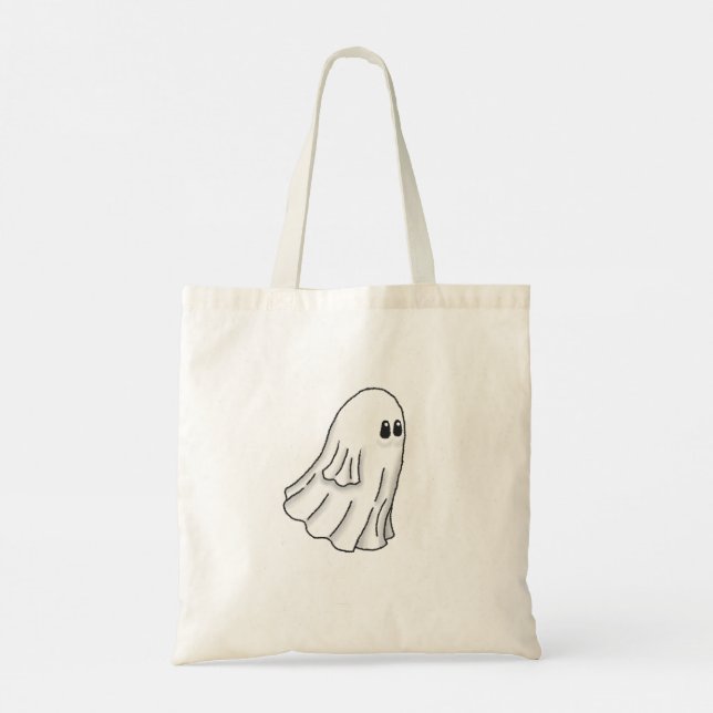 Cute och Spooky Ghost Tygkasse (Baksida)