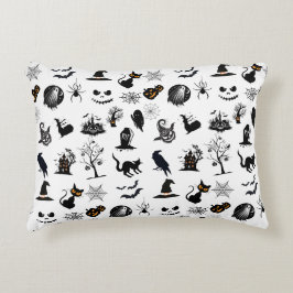 Cute och Spooky Halloween Prydnadskudde