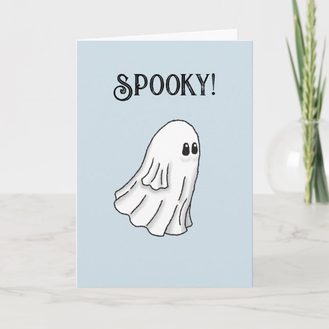 Cute och Spooky Happy halloween Inbjudan (Framsida)