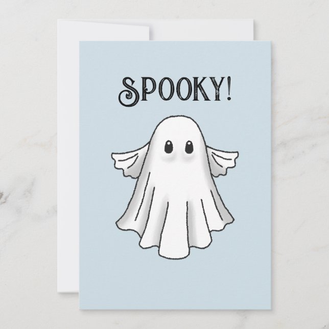 Cute och Spooky Happy halloween Inbjudningar (Framsida)