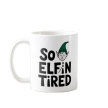 Cute och Tired Elf - Helgdag Edition