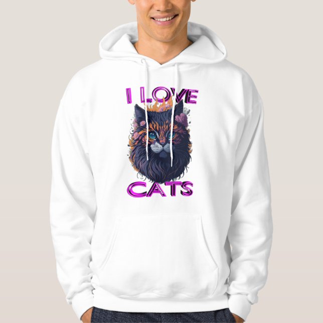 Cute och underbar katt s5 hoodie (Framsida)