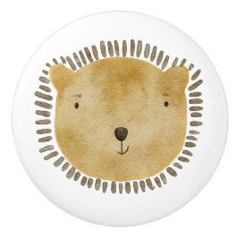Cute och Whimsical Baby Bear Ansikte Knopp