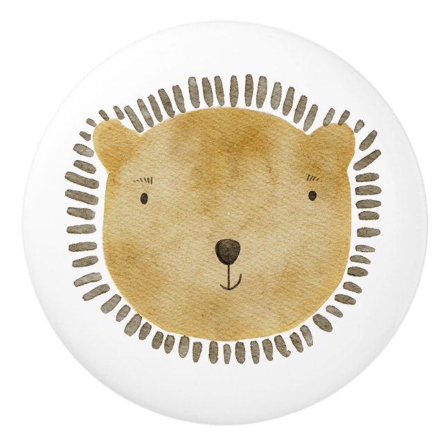 Cute och Whimsical Baby Bear Ansikte Knopp (Framsidan)