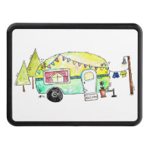 Cute och Whimsical Retro Lycklig Camper