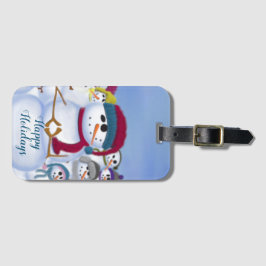 Cute och Whimsics-Snögubbar Bagagebricka