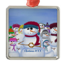 Cute och Whimsics-Snögubbar